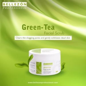 Buy Green Tea Facial Scrub | Bellezon Professional